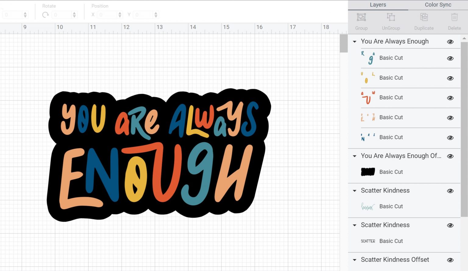 Cricut Offset How to Use in Design Space The Country Chic Cottage