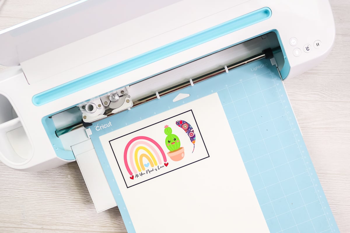 cutting waterslide paper on a cricut