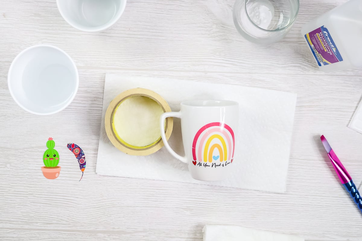 how to use waterslide paper on a mug