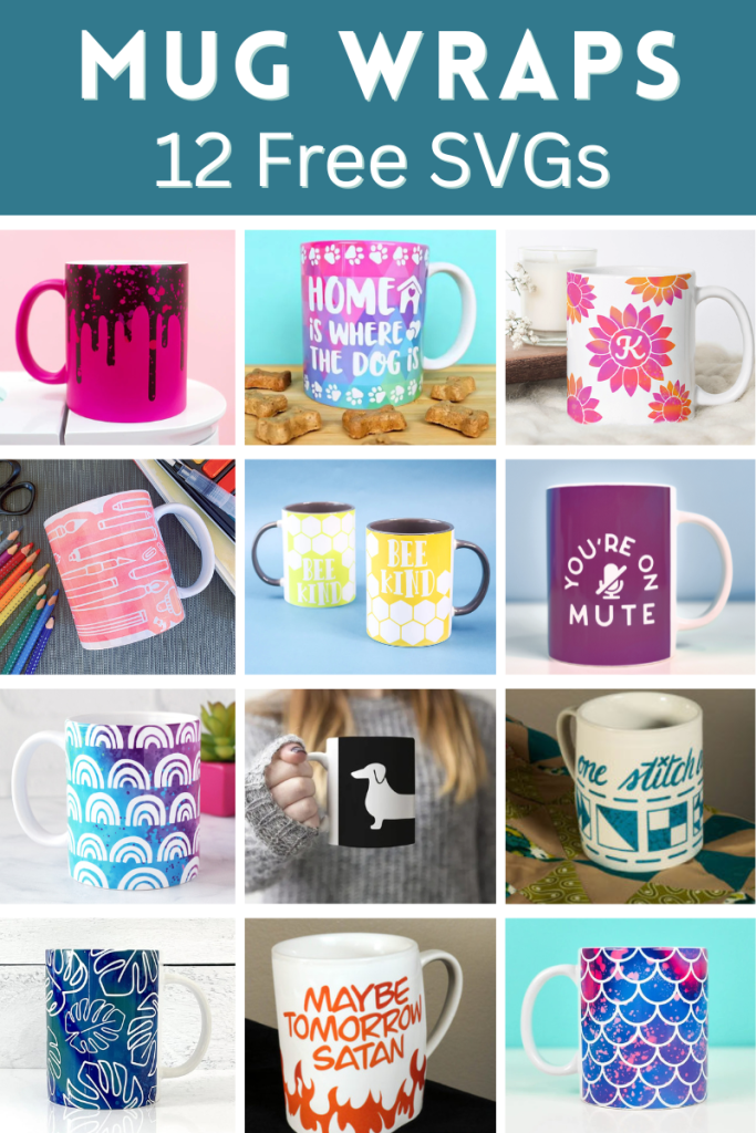 Mug Wraps 12 Free SVGs