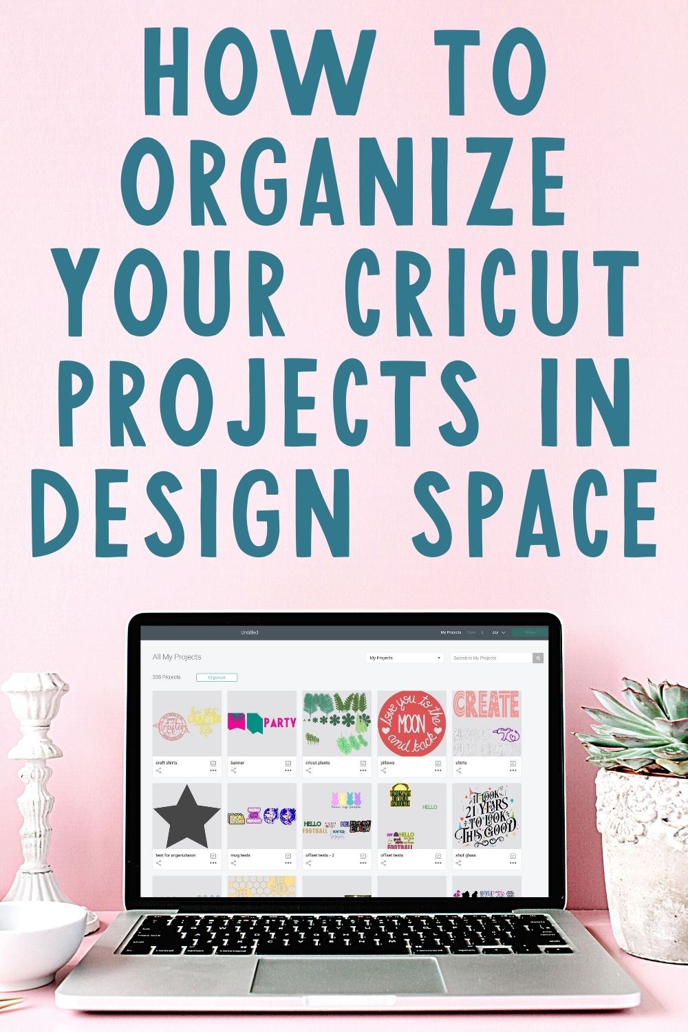 comment organiser vos projets avec des collections de projets dans l'espace de conception cricut