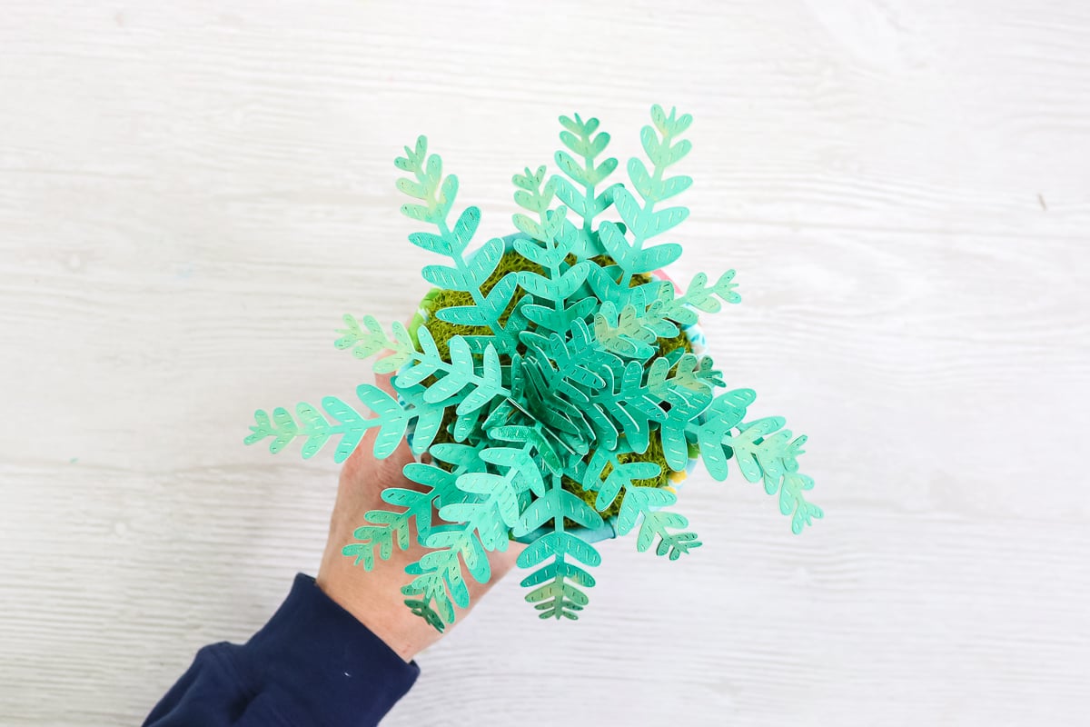 fern plant made from paper