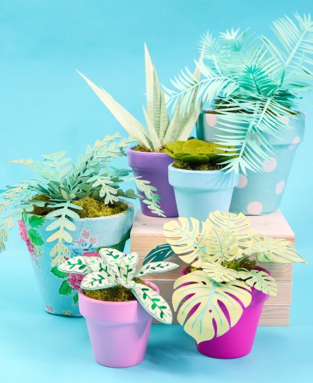 how to make plants with a cricut