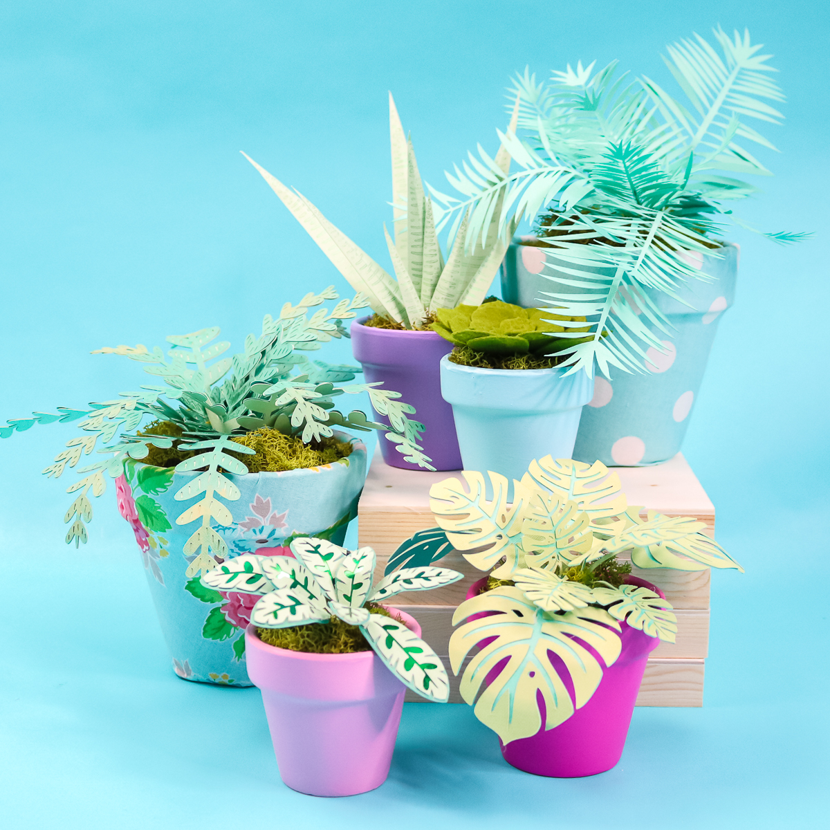 how to make plants with a cricut