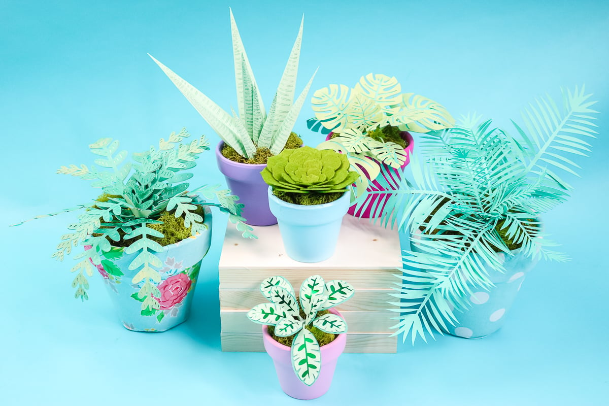 fake plants made from paper