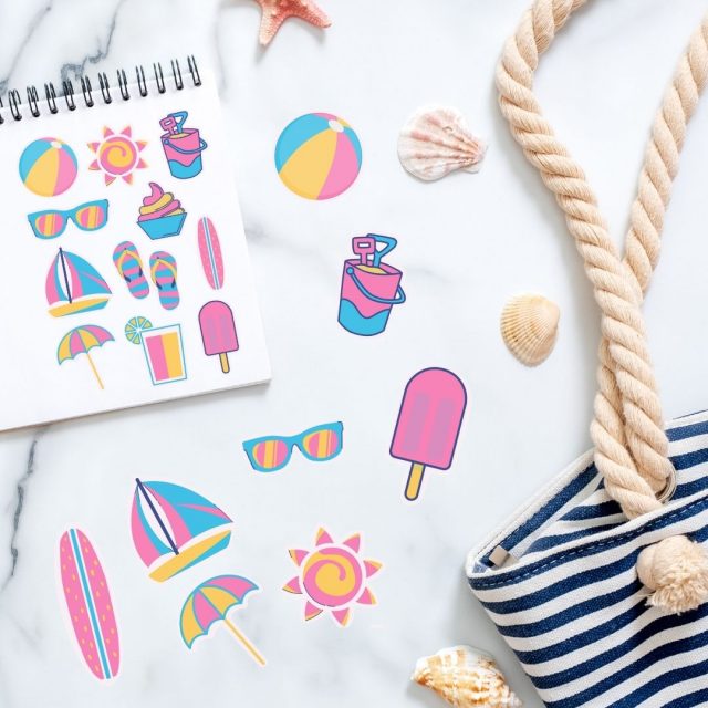 Summer Stickers and More Free Printable Summer Fun - Angie Holden The Country Chic Cottage