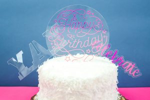 DIY Acrylic Cake Topper with the Cricut Maker - Angie Holden The ...