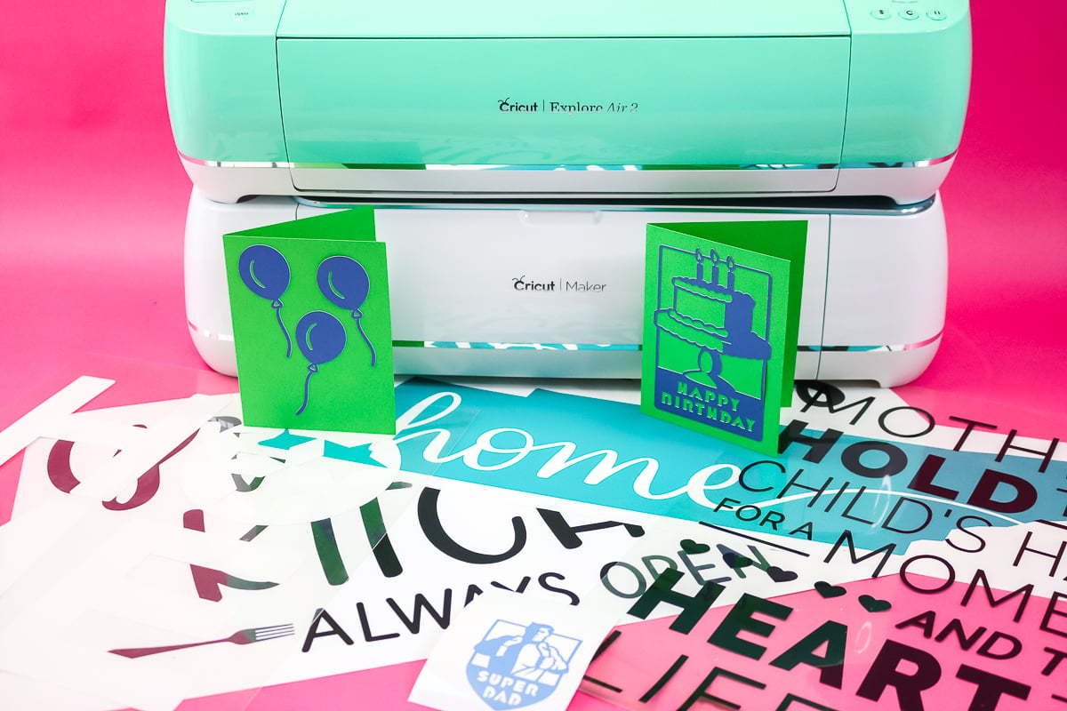 matériaux intelligents de cricut cut sur explore air 2