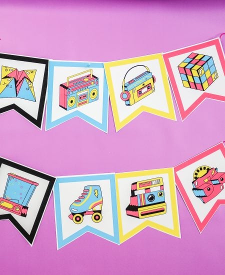 80s party banner