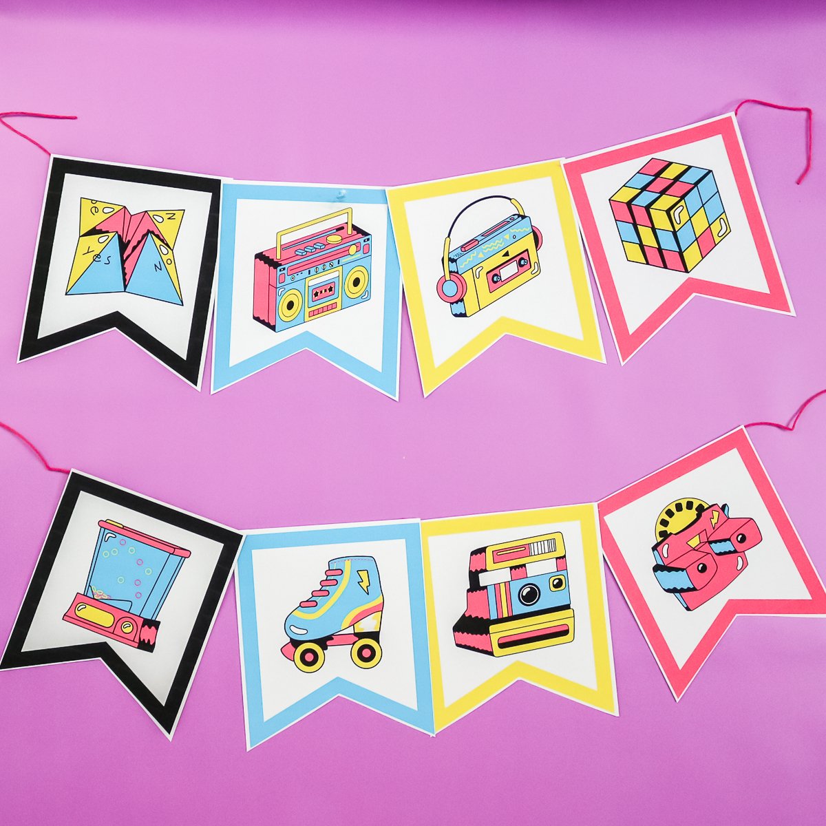 80s party banner