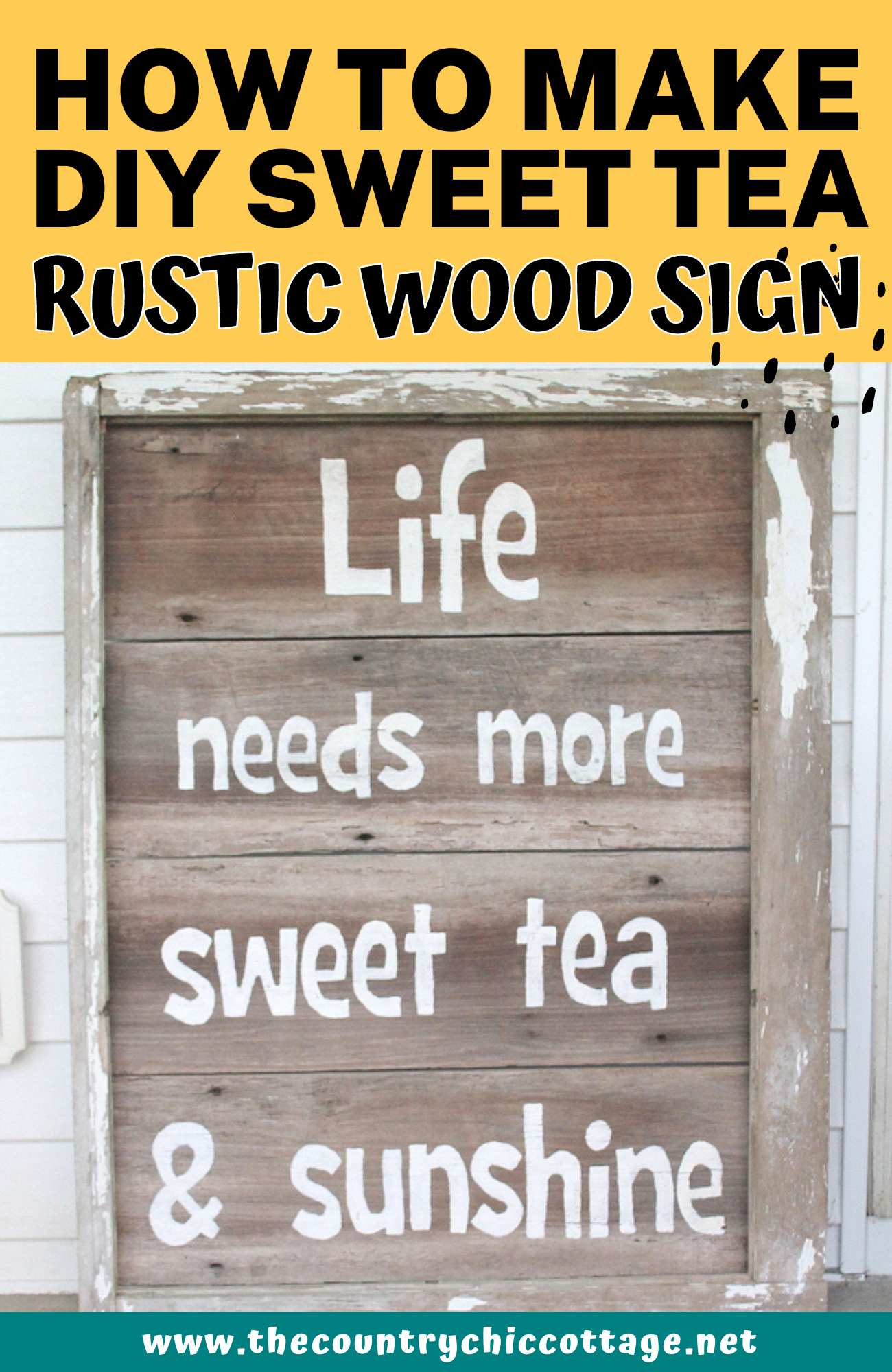diy rustic wood sign