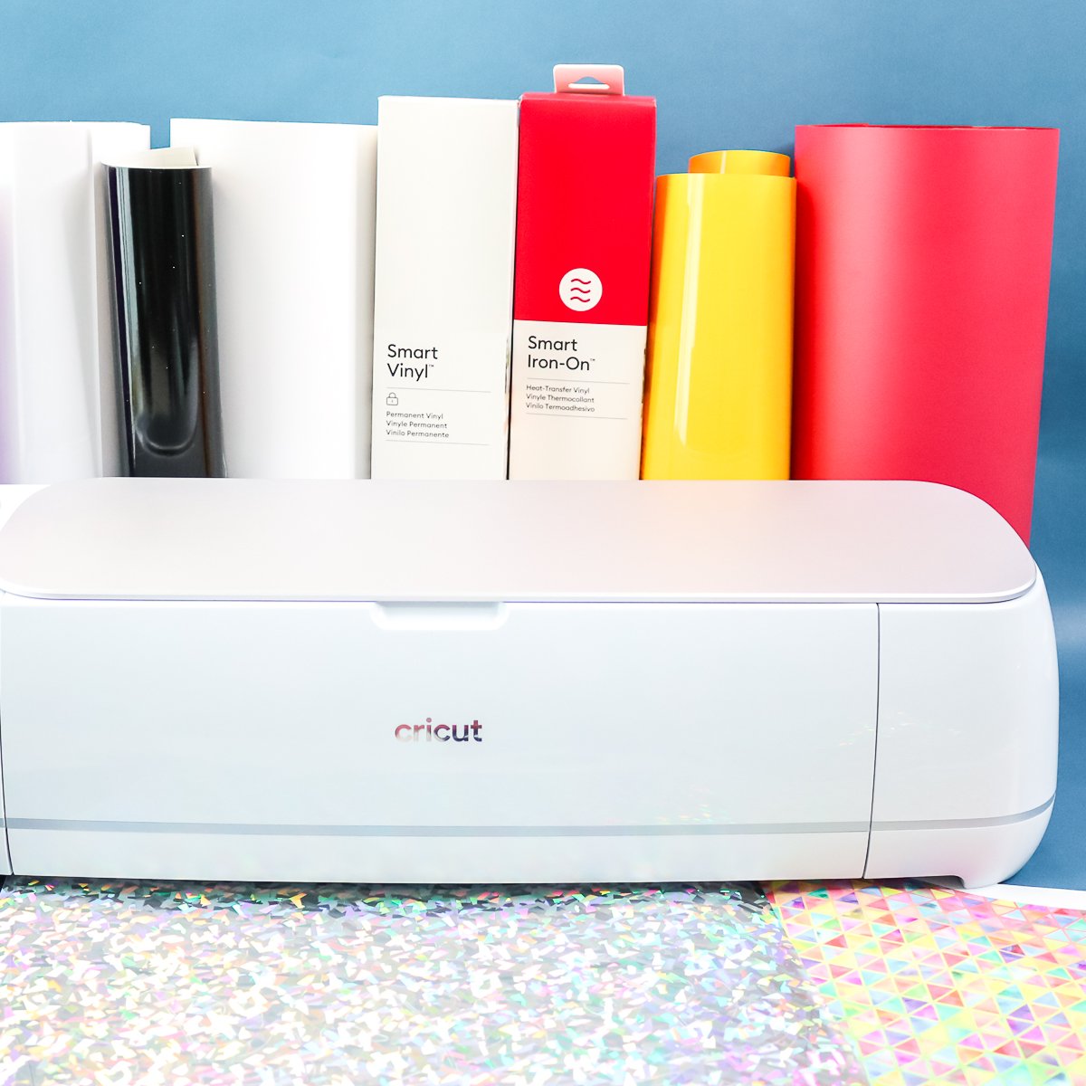 Cricut Explore 3 Cutting Machine with Vinyl and Iron On Bundle