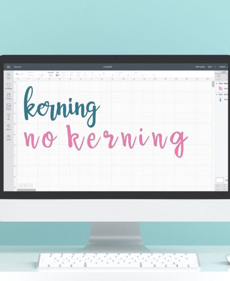 cricut kerning