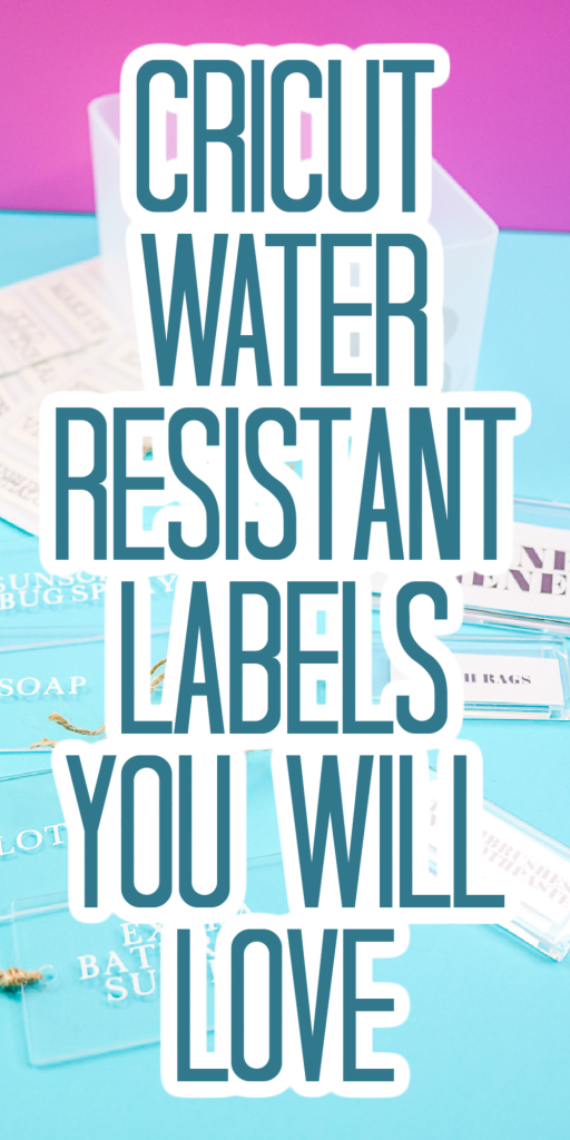 cricut waterproof labels