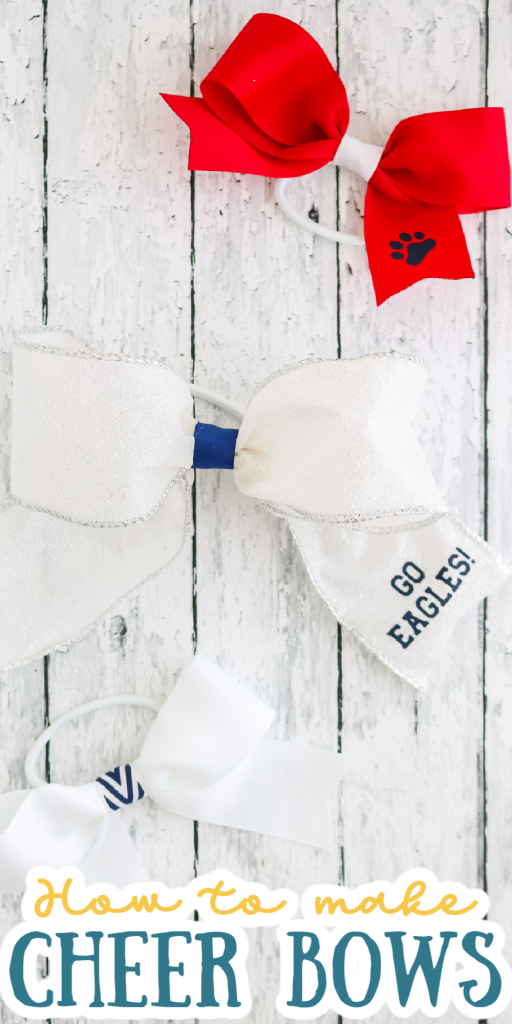 diy cheerleader bows