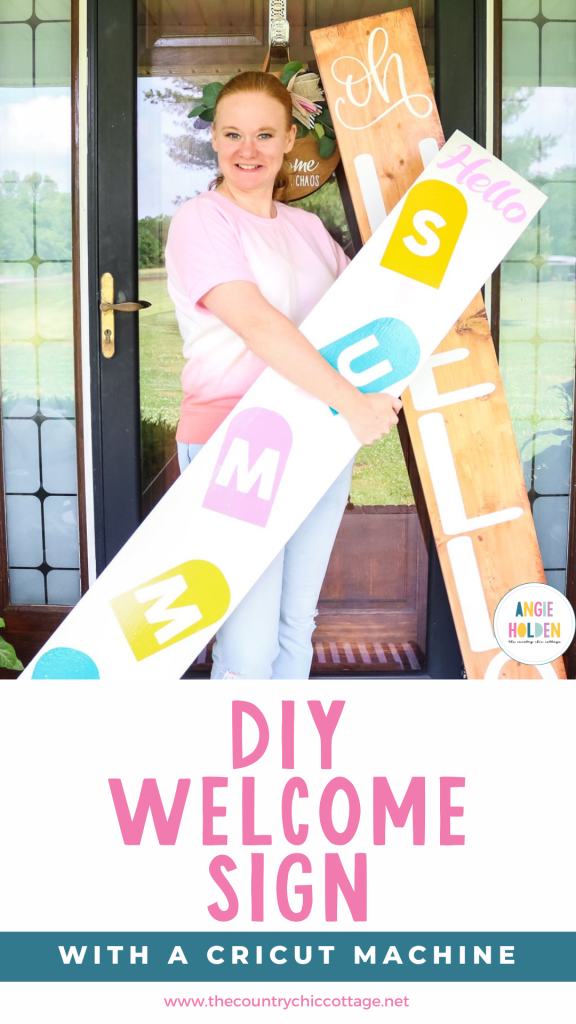 DIY welcome sign