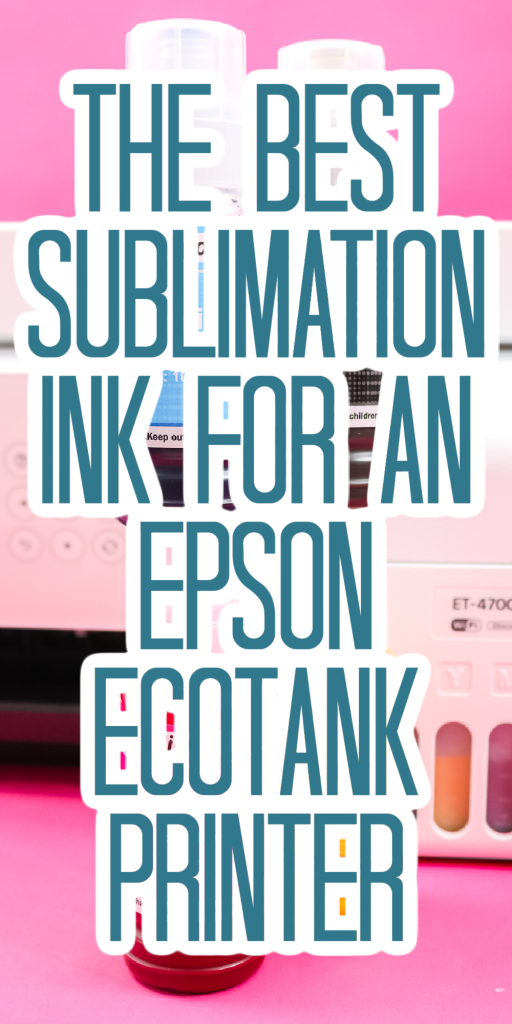 epson ecotank sublimation ink
