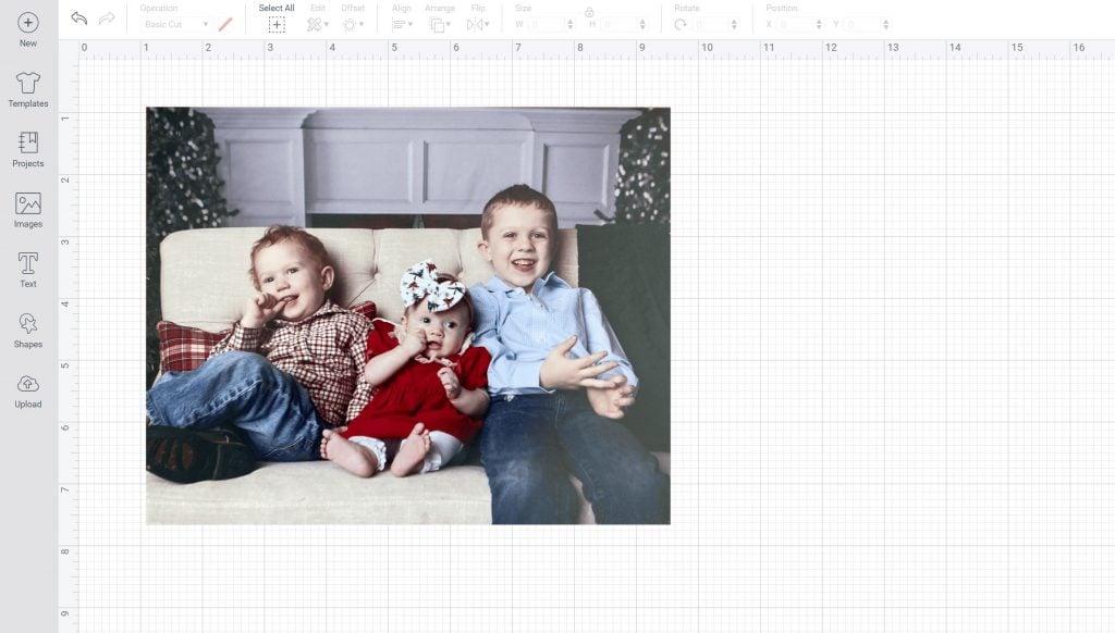 faire un puzzle d'image dans l'espace de conception cricut