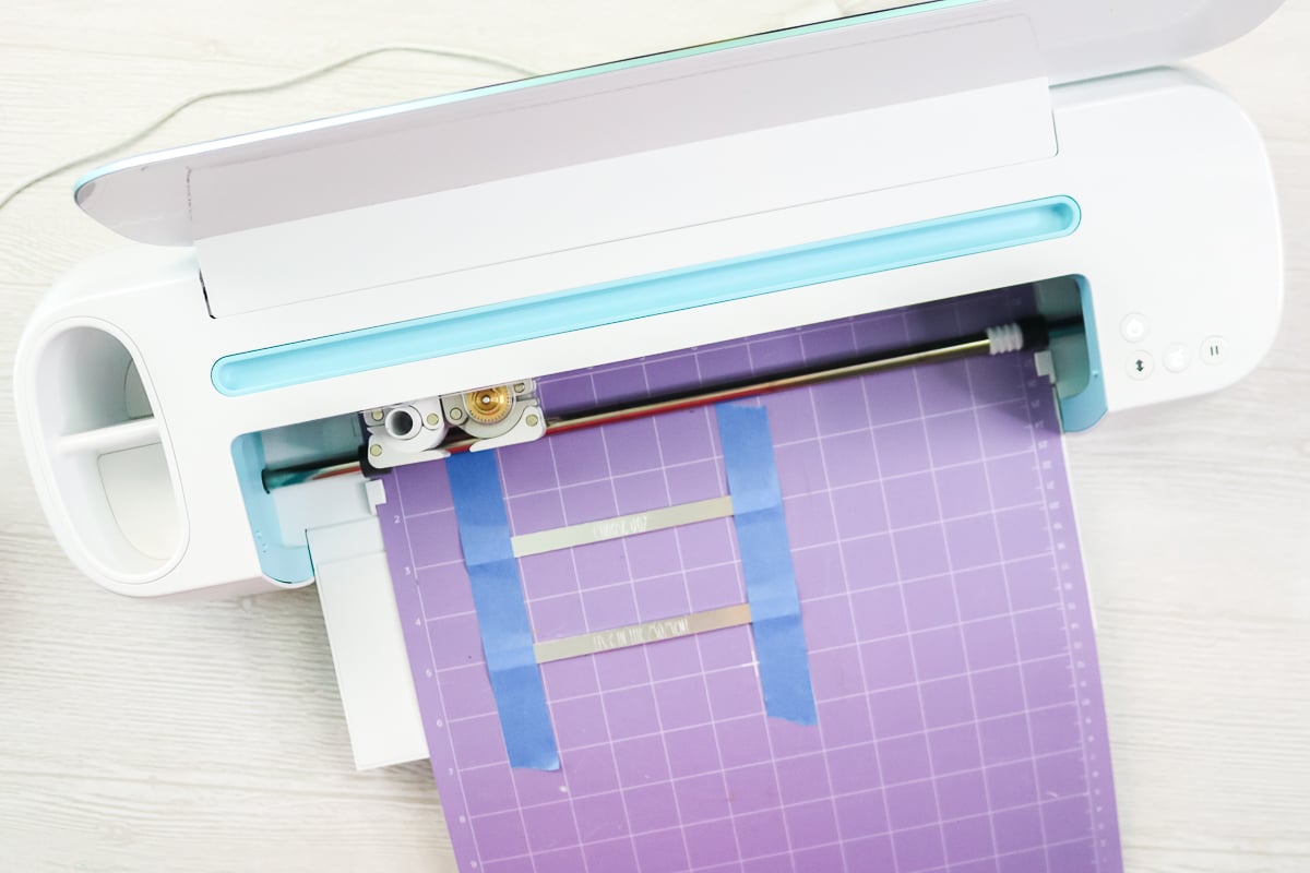 gravure de métal sur un cricut