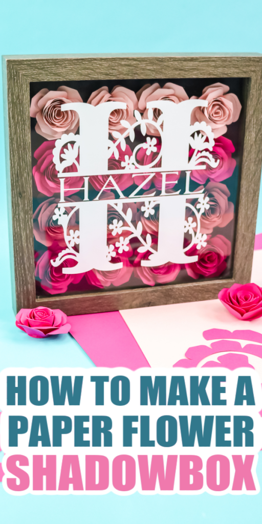 how to make a cricut flower shadowbox