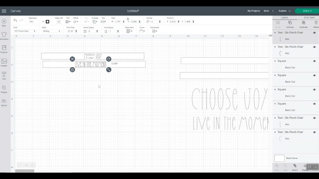 sizing text for metal engraving