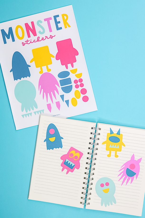 free printable stickers for toddlers plus more monster fun