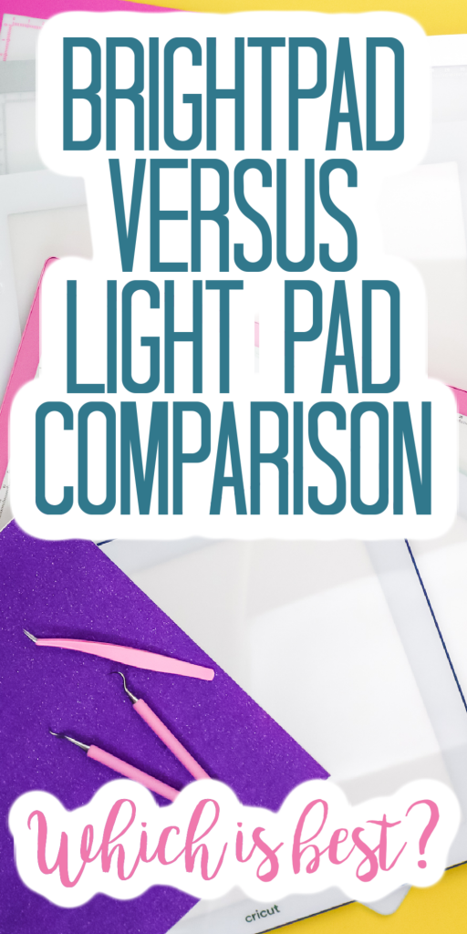 comparaison du Brightpad par rapport à la lightbox