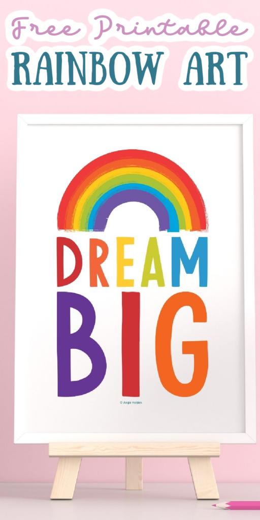 free printable rainbow art