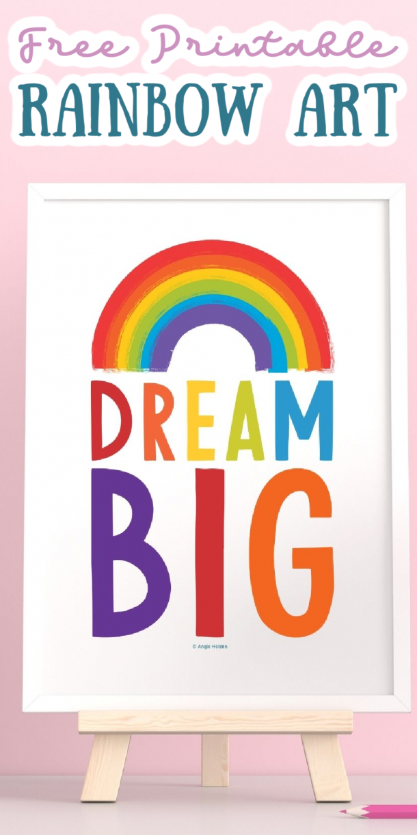 Free Printable Art for Kids Plus More Rainbow Printables - Angie Holden The Country Chic Cottage