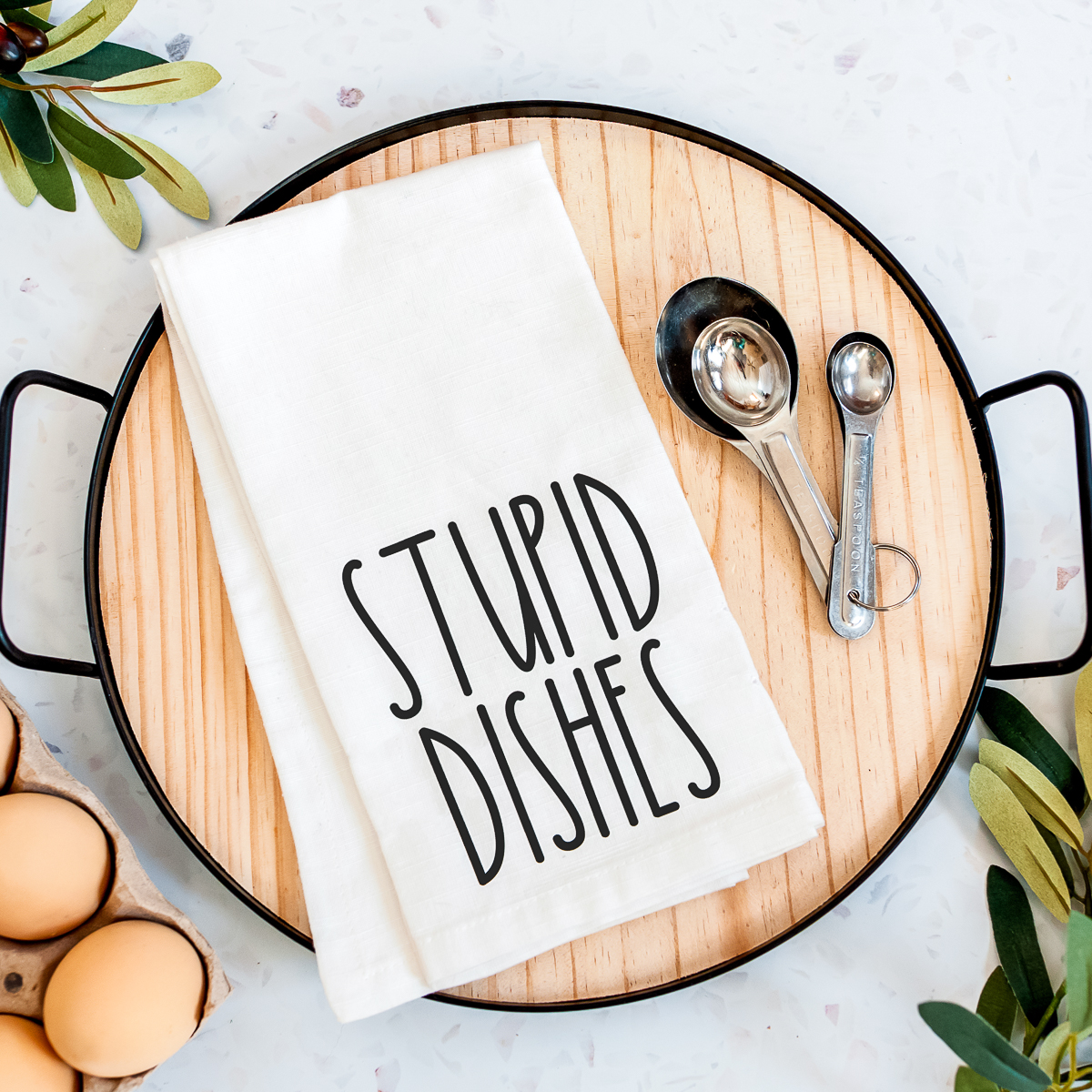 stupid dishes towel for the kitchen