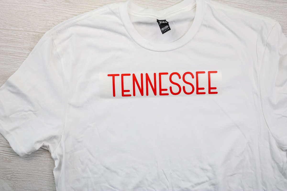 adding tennessee to a shirt with htv