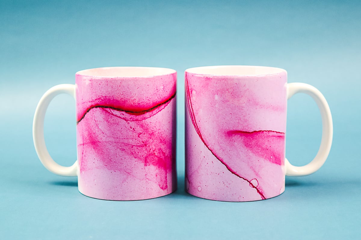 marbled sublimation mugs