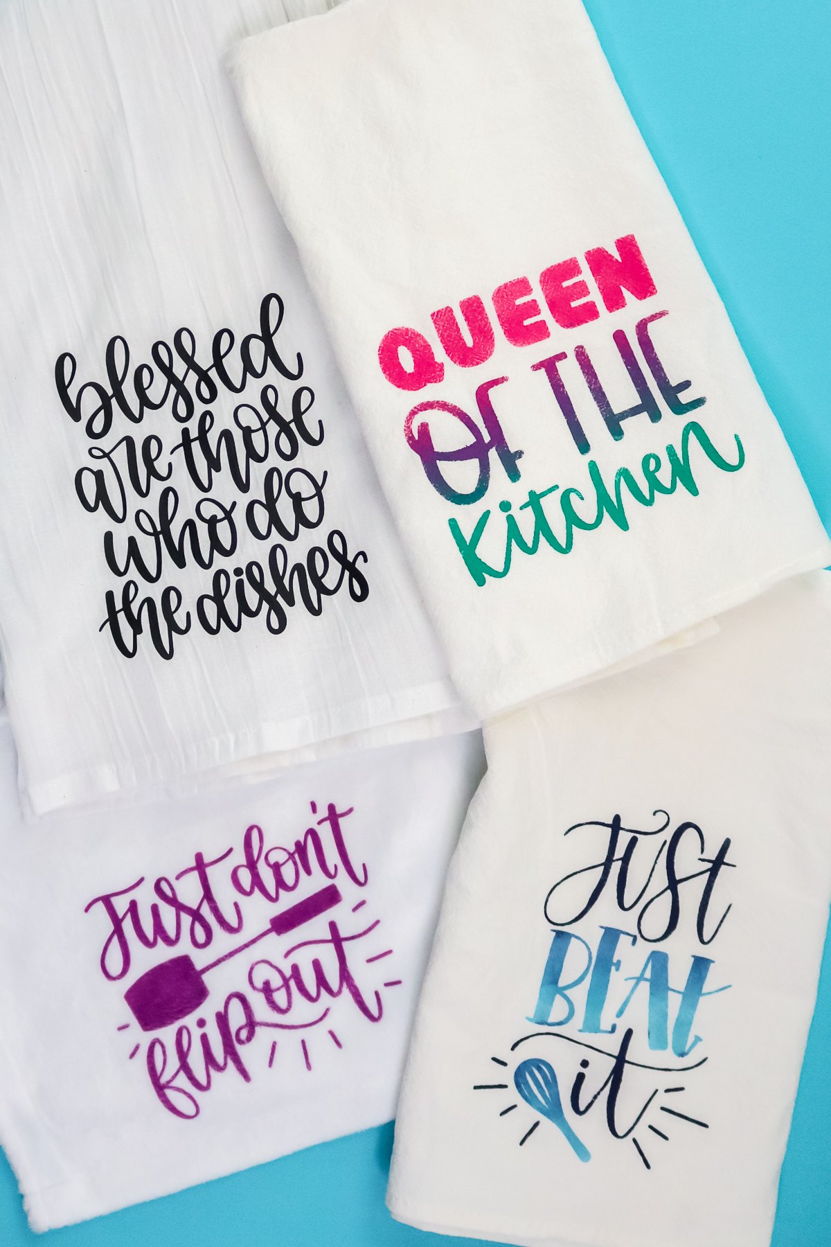 DIY Kitchen Hand Towel with Cricut EasyPress - The Idea Room