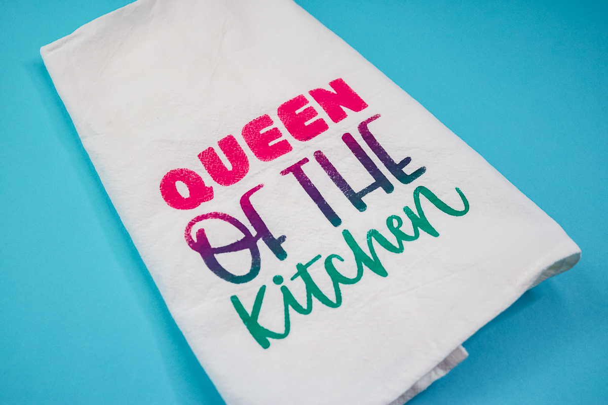 cricut kitchen towel