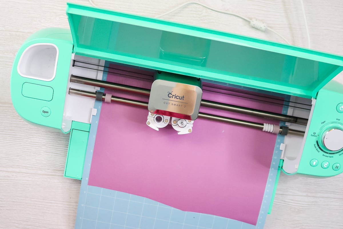 cricut infusible ink being cut by a cricut explore air 2