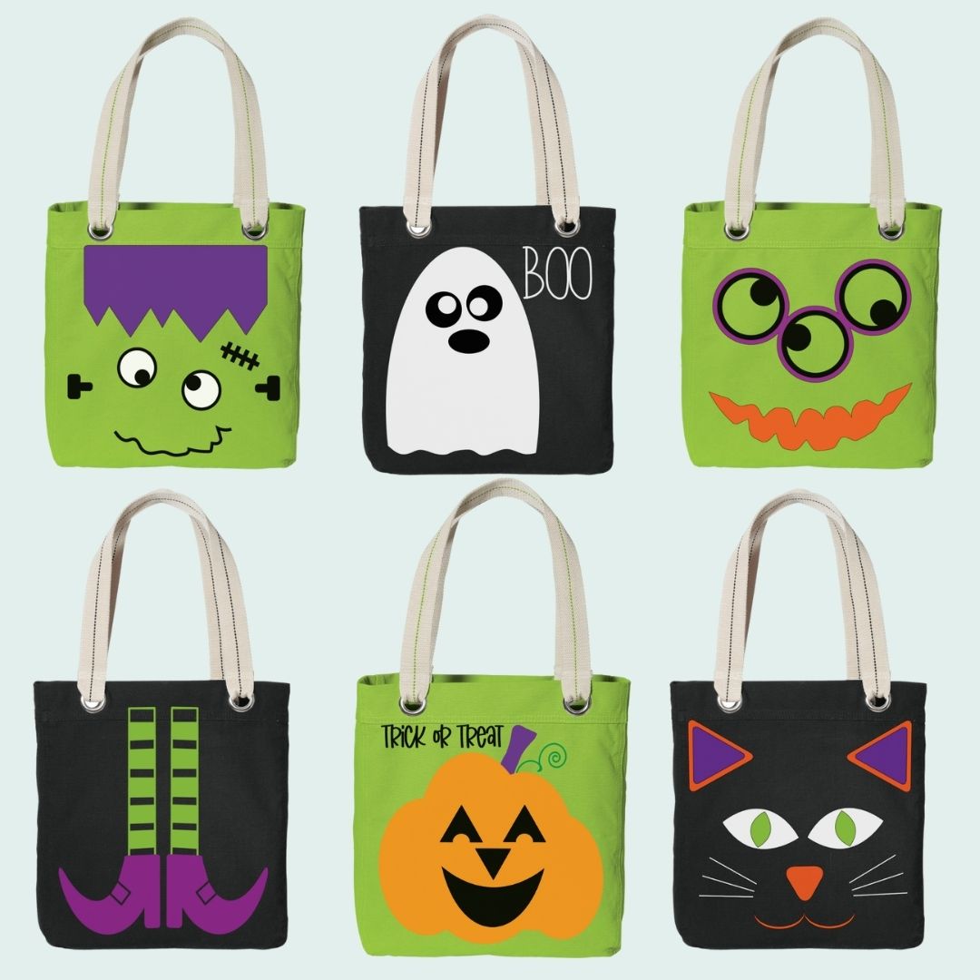 halloween tote bags ini 6 designs