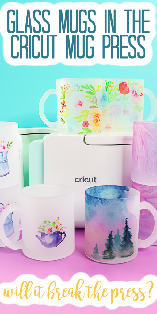 presse à tasses cricut avec des tasses en verre