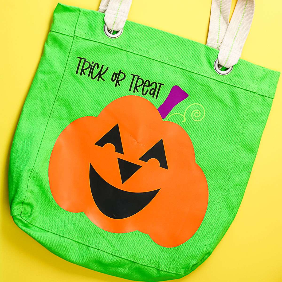 pumpkin trick or treat bag