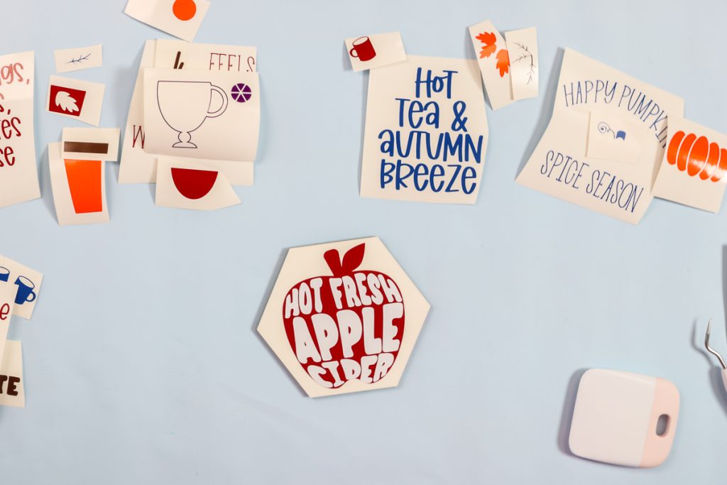 Cricut Coasters How to Add Vinyl to Coasters Angie Holden The Country Chic Cottage