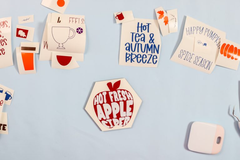 Cricut Coasters How to Add Vinyl to Coasters Angie Holden The Country Chic Cottage