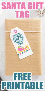 Free Printable Santa Gift Tag from the North Pole - Angie Holden The ...