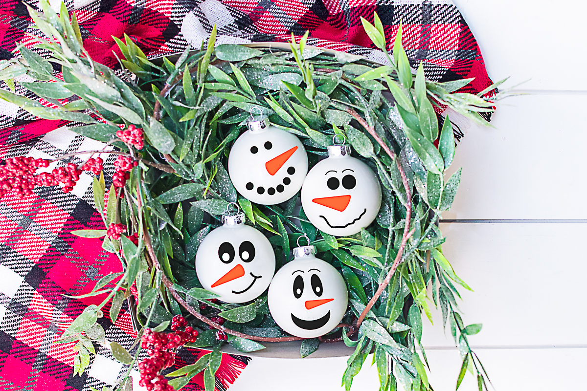 Snowman Face Bundle Ornaments