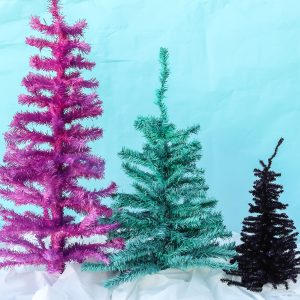 comment peindre des arbres de noël artificiels