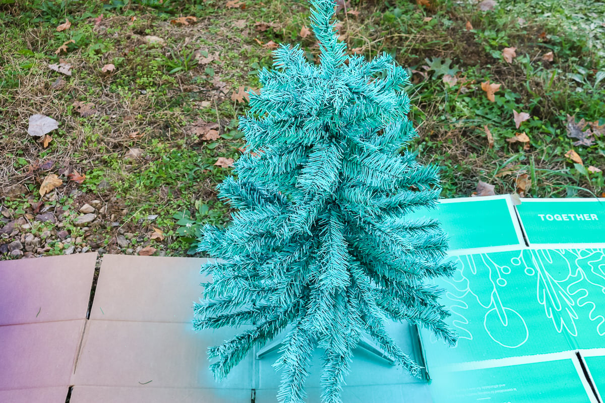 aqua christmas tree