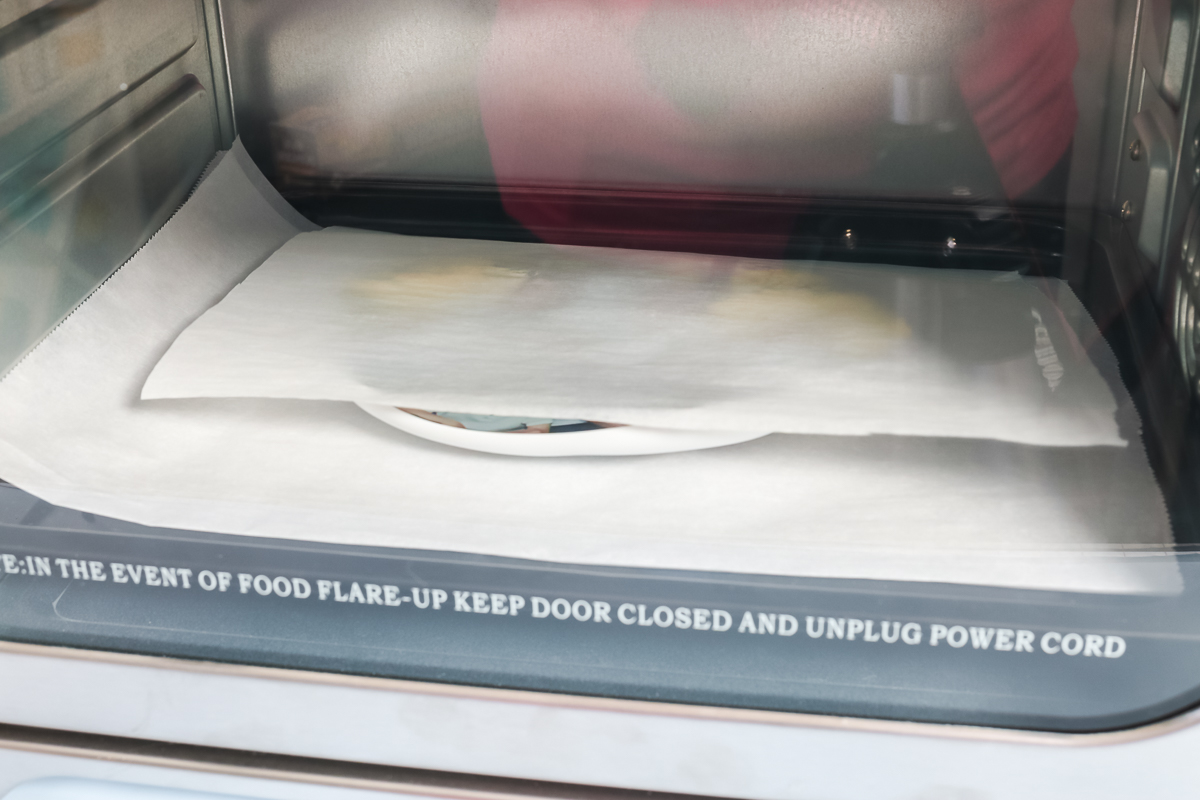 shrink film in a toaster oven
