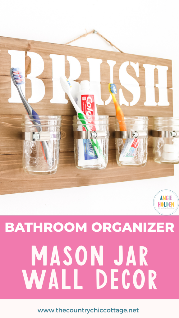 mason jar bathroom wall decor