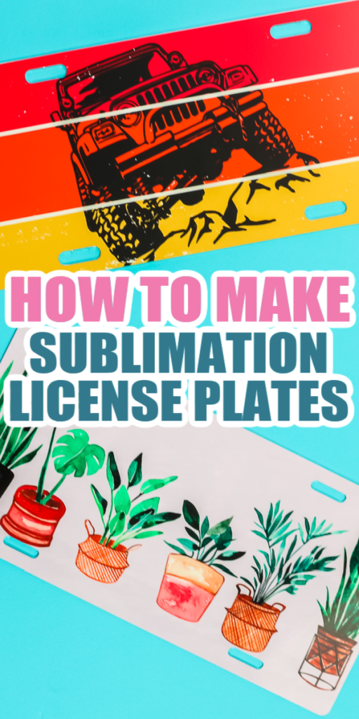 sublimation license plates