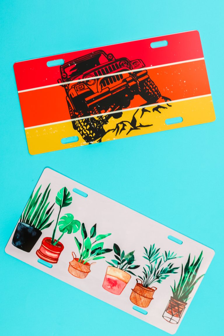 Sublimation License Plates StepbyStep Tutorial Angie Holden The Country Chic Cottage