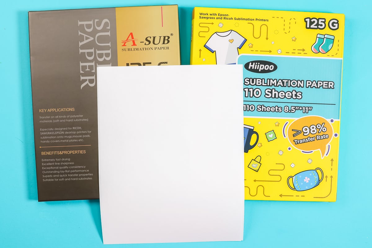 sublimation paper versus copy paper