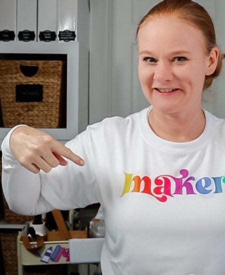 Angie holden wearing maker shirt